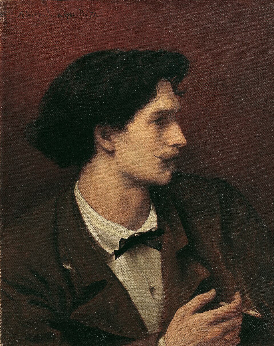 Anselm Feuerbach Selbstbildnis mit Zigarette 2093 Kunsthistorisches Museum